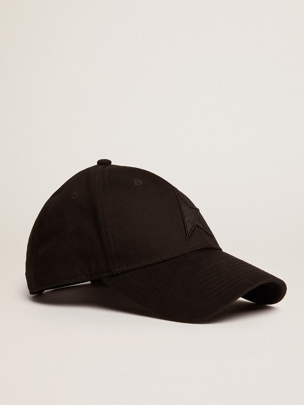 Kids’ black baseball cap with star