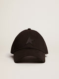 Kids’ black baseball cap with star