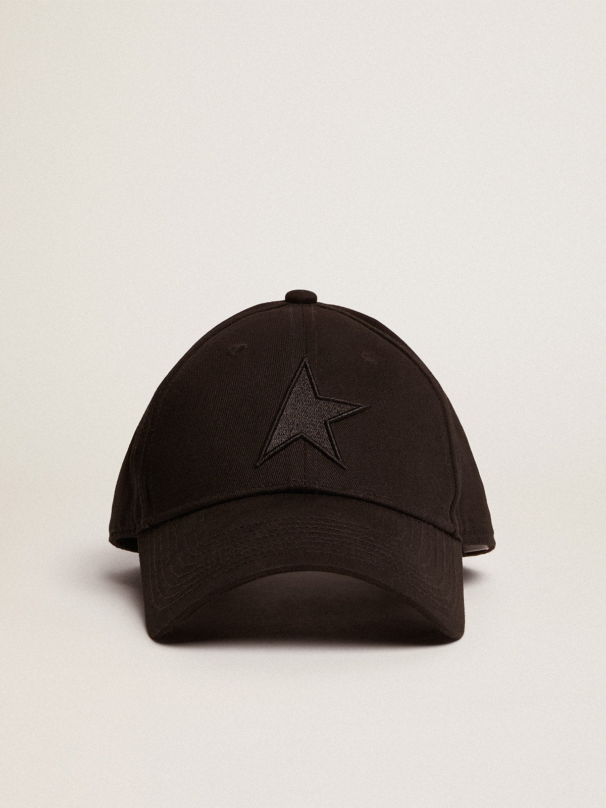 Kids’ black baseball cap with star