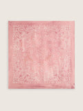 Old rose scarf with paisley print