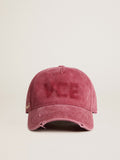 Cotton baseball cap with a lived-in finish