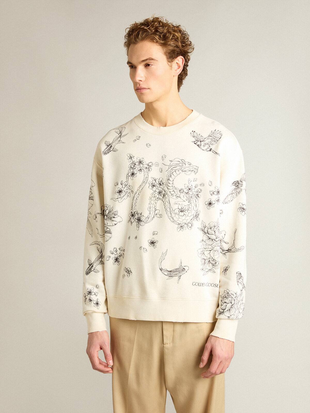 Aged white CNY sweatshirt