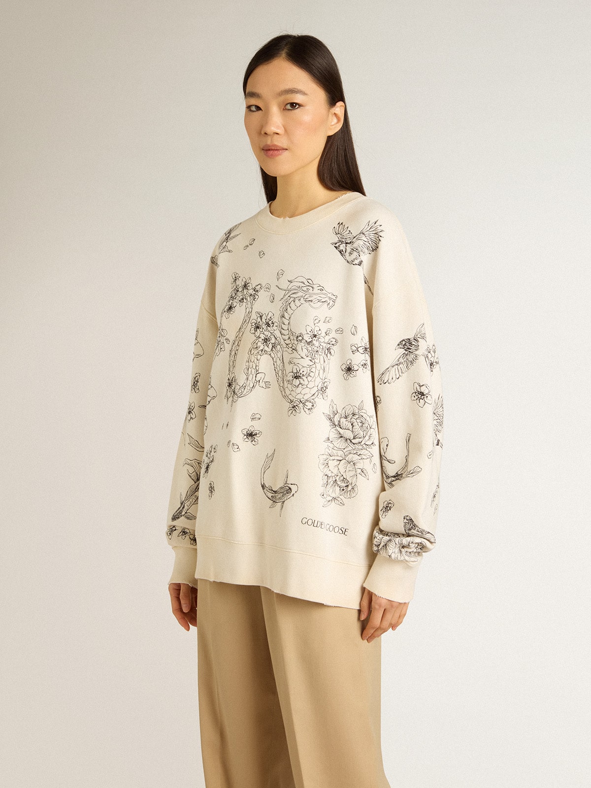 Aged white CNY sweatshirt