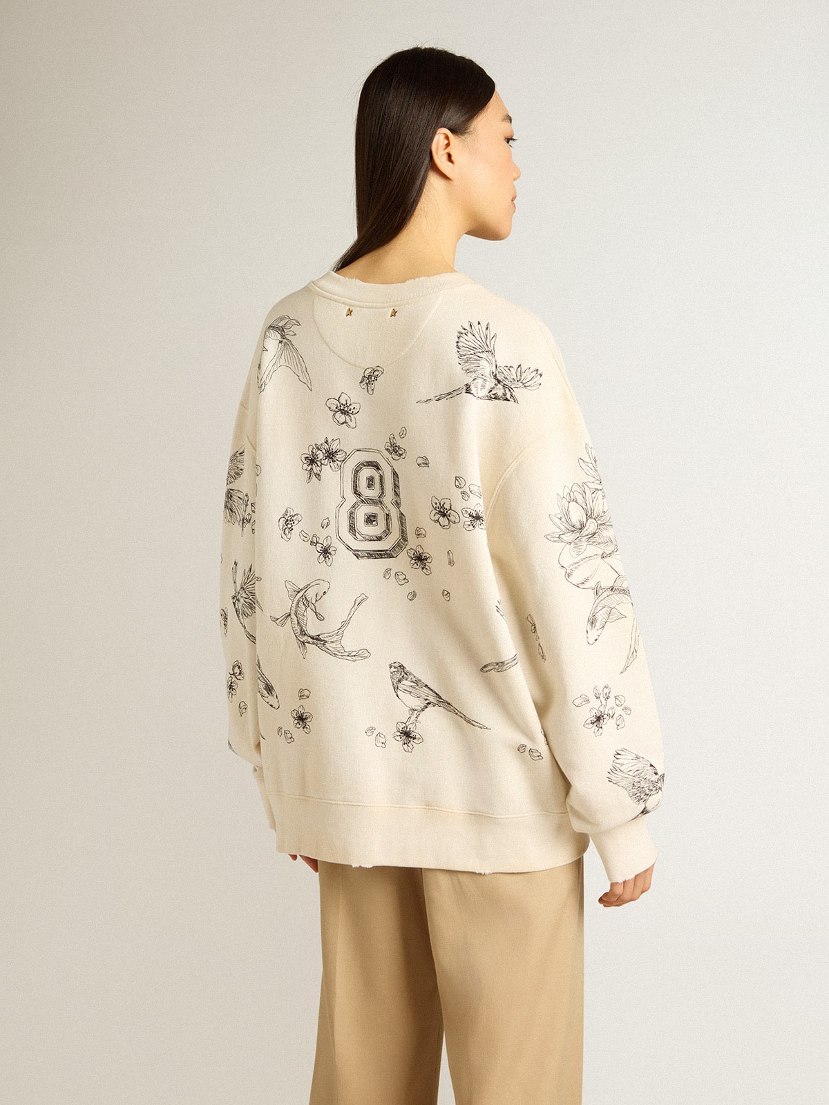 Aged white CNY sweatshirt