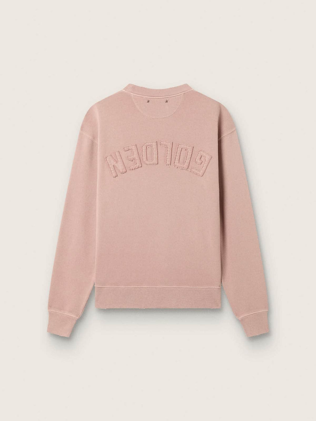 Powder-pink sweatshirt with reverse logo on the back - Jersey Capsule