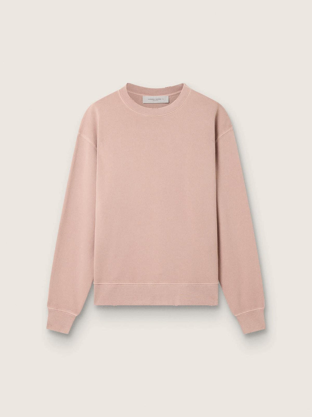 Powder-pink sweatshirt with reverse logo on the back - Jersey Capsule