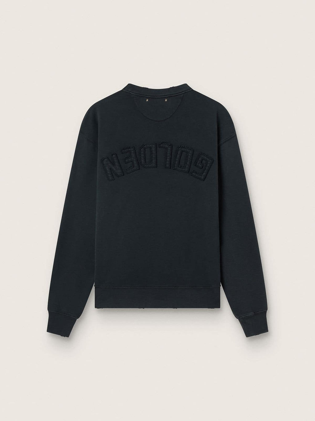 Sweatshirt in washed black with reverse logo on the back - Jersey Capsule
