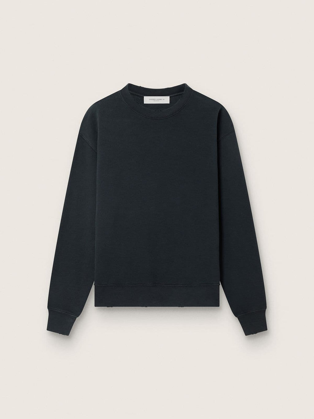Sweatshirt in washed black with reverse logo on the back - Jersey Capsule