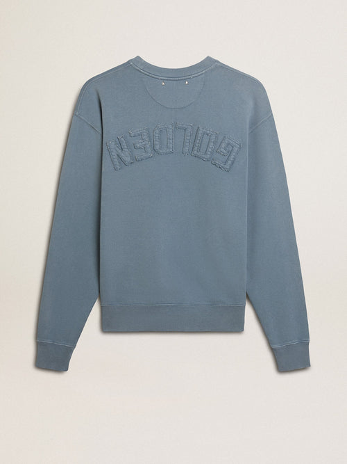 Baby blue sweatshirt with reverse logo on the back - Jersey Capsule