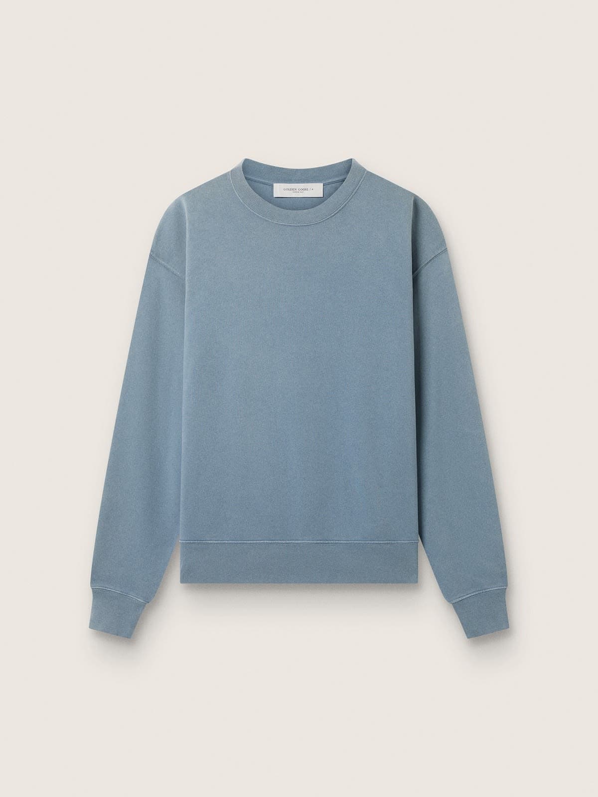 Baby blue sweatshirt with reverse logo on the back - Jersey Capsule