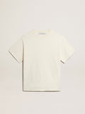 T-shirt in aged white with reverse logo on the back - Jersey Capsule