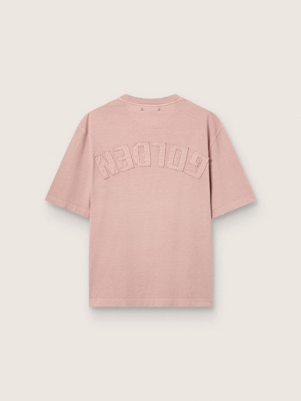 Powder-pink T-shirt with reverse logo on the back - Jersey Capsule
