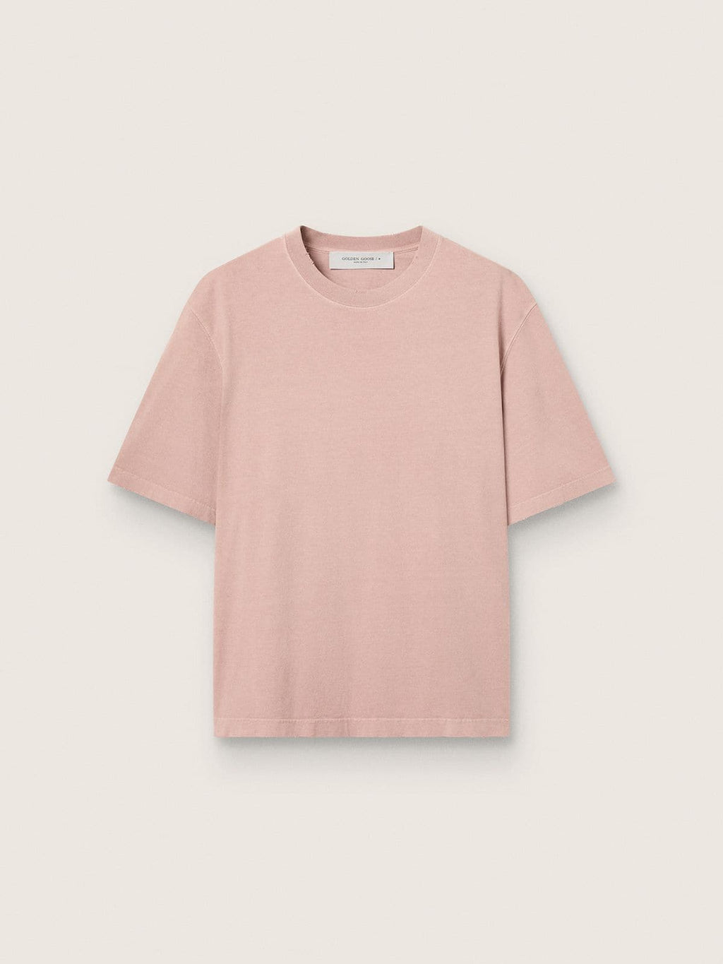 Powder-pink T-shirt with reverse logo on the back - Jersey Capsule