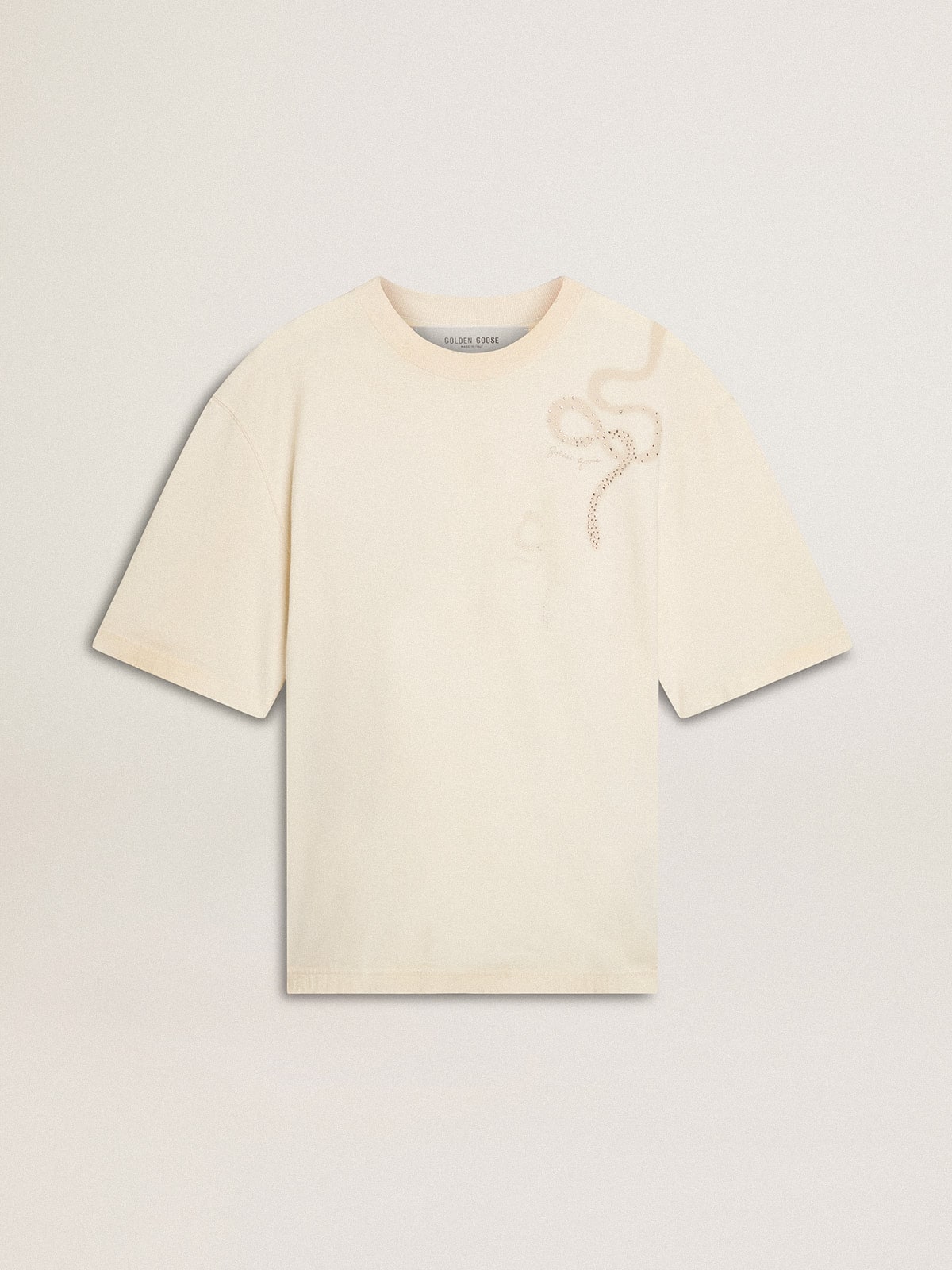 CNY worn-white relaxed fit T-shirt