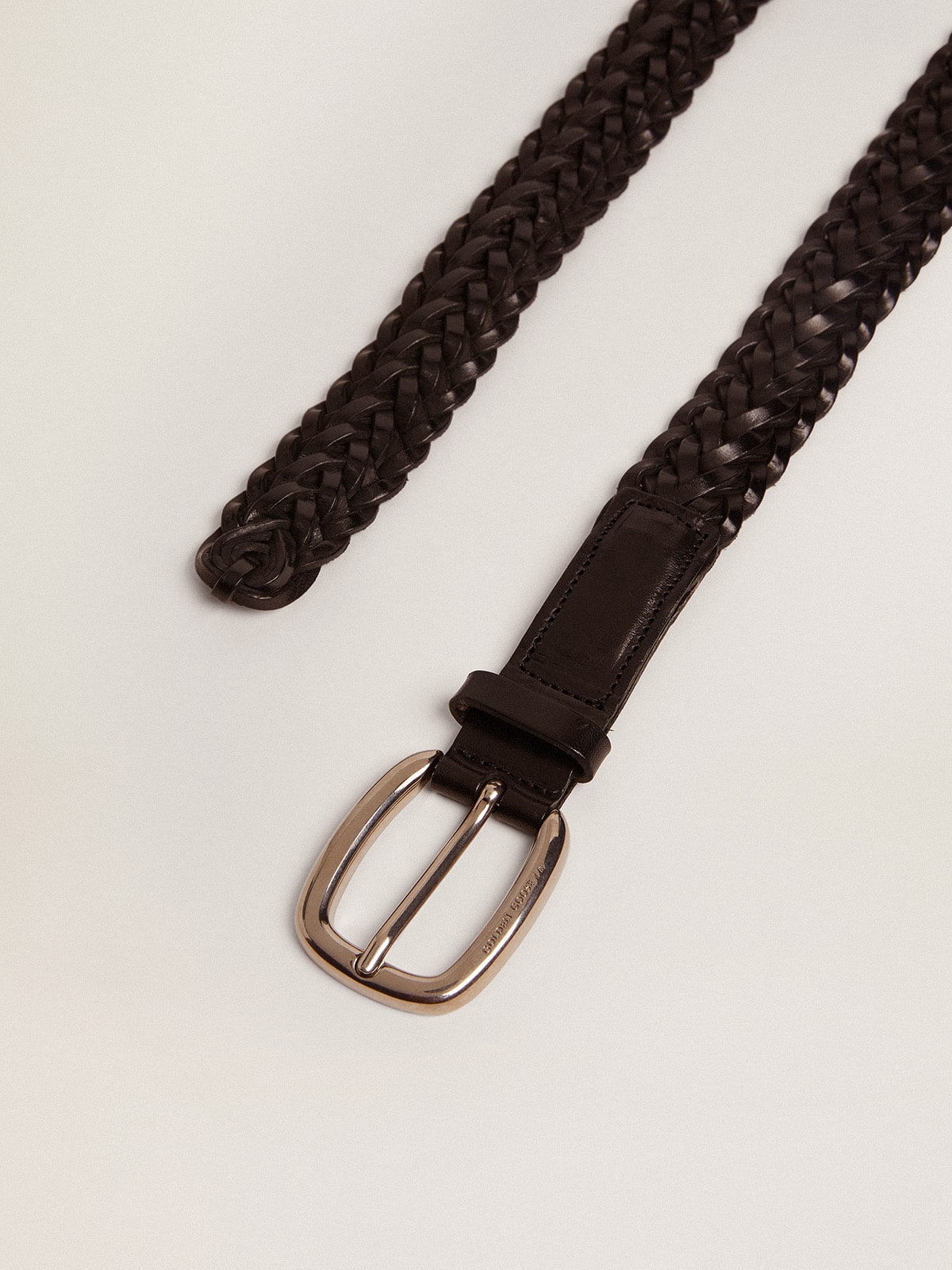 Women's belt in black leather