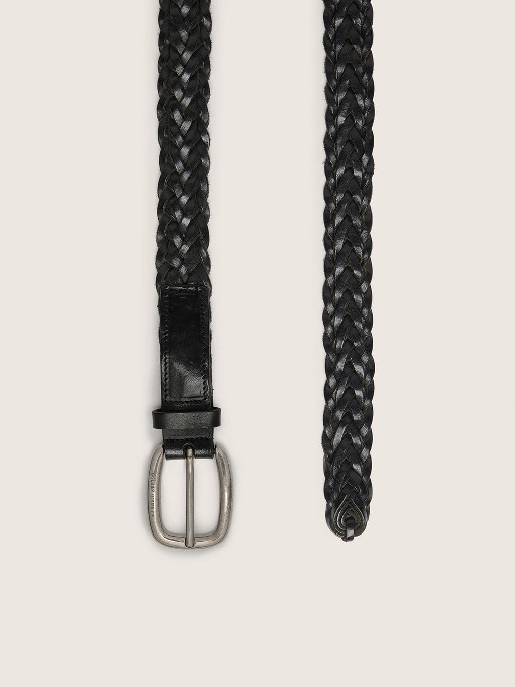 Women's belt in black leather