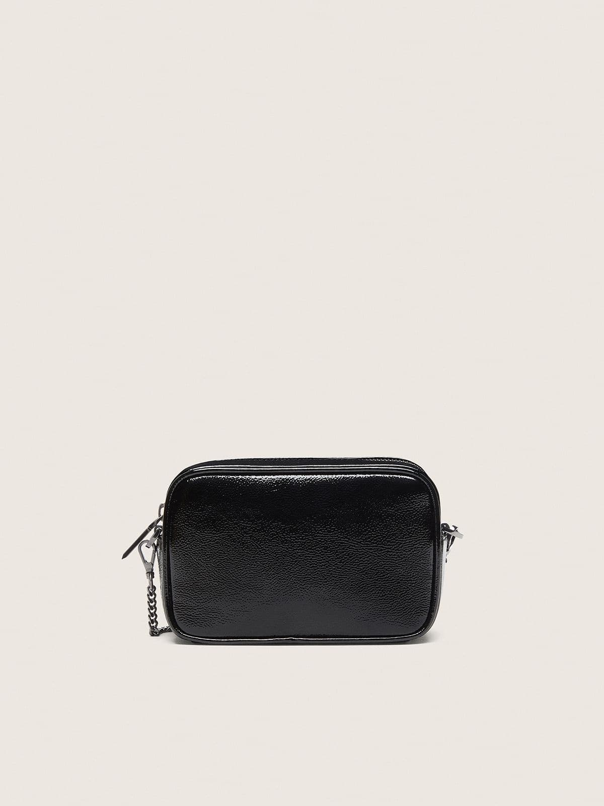 Mini Star Bag in black leather with Swarovski crystal star