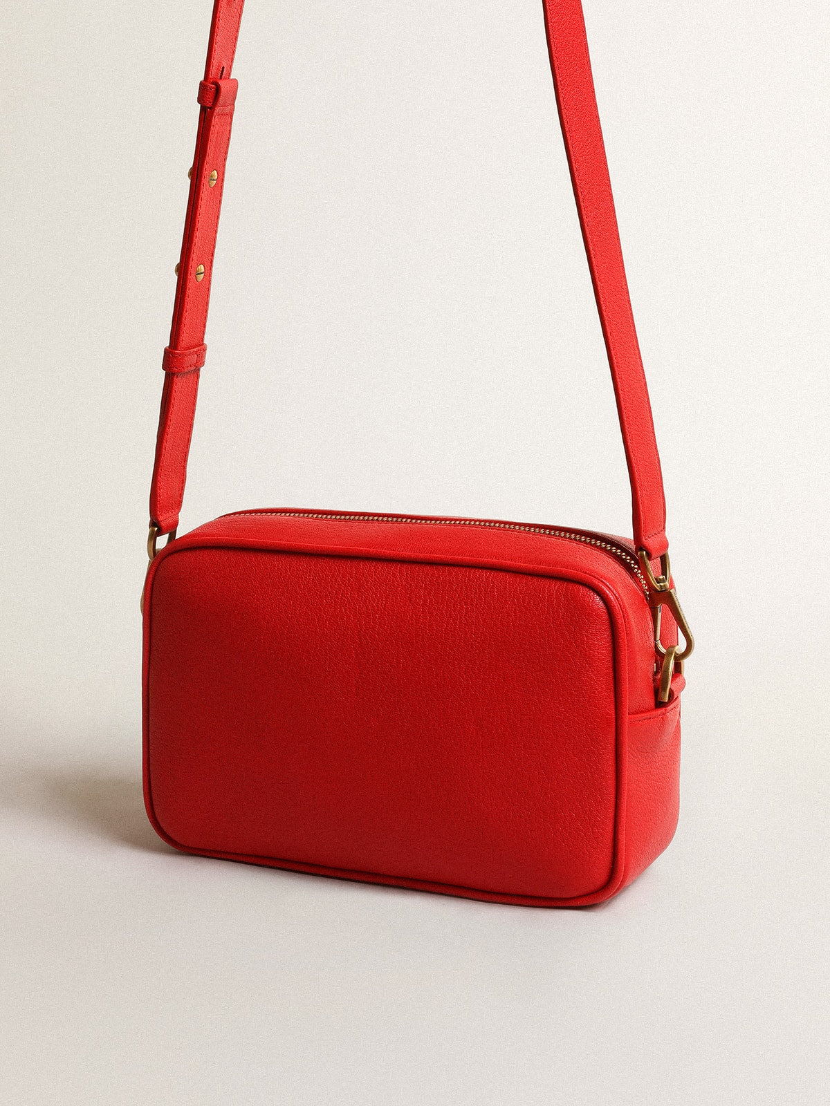 Women’s Star Bag in bright red leather