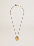Necklace in antique gold color with heart charms