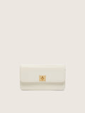 Gioia Bag in butter-colored boarded leather with gold details