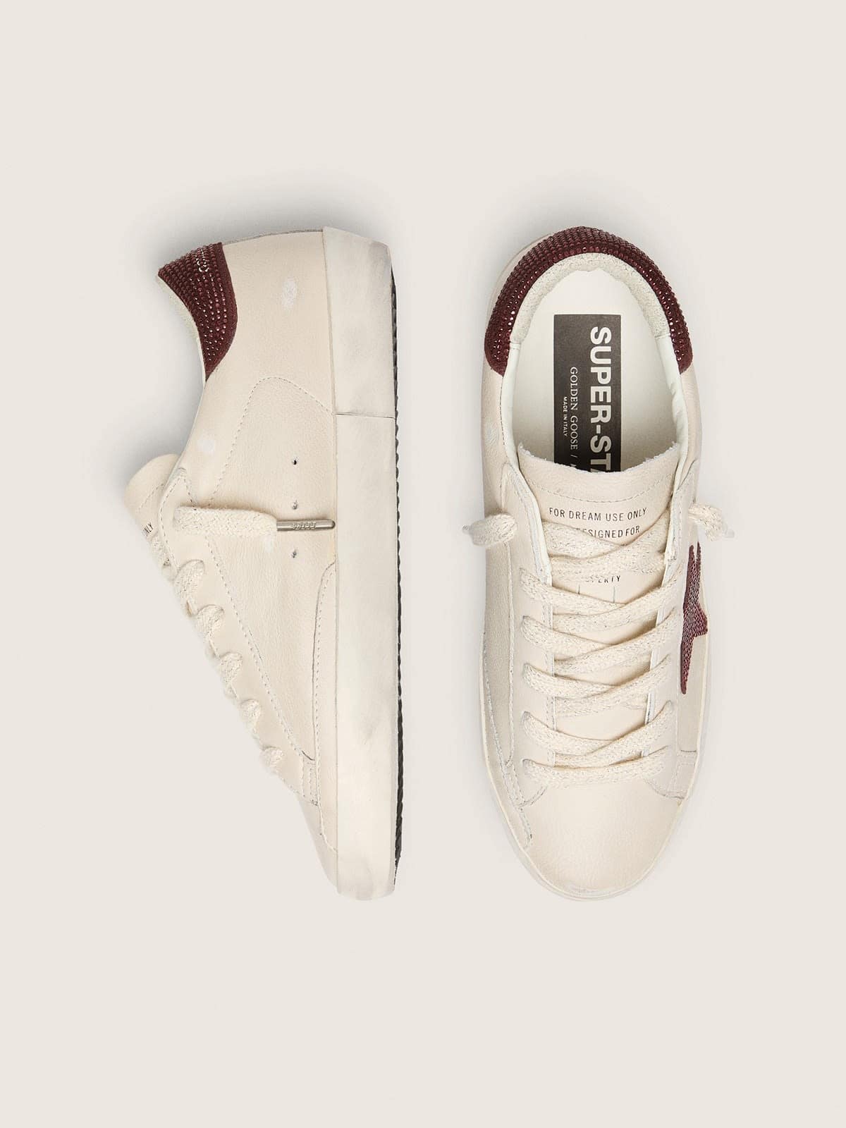 Women’s Super-Star LTD with suede star and heel tab with Swarovski crystals