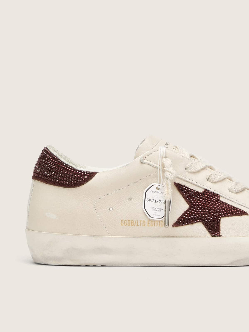 Women’s Super-Star LTD with suede star and heel tab with Swarovski crystals