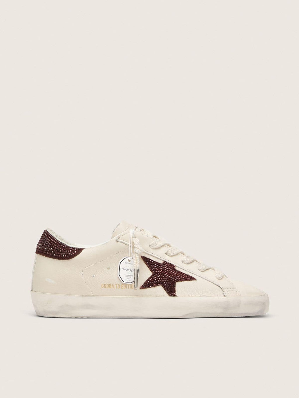 Women’s Super-Star LTD with suede star and heel tab with Swarovski crystals