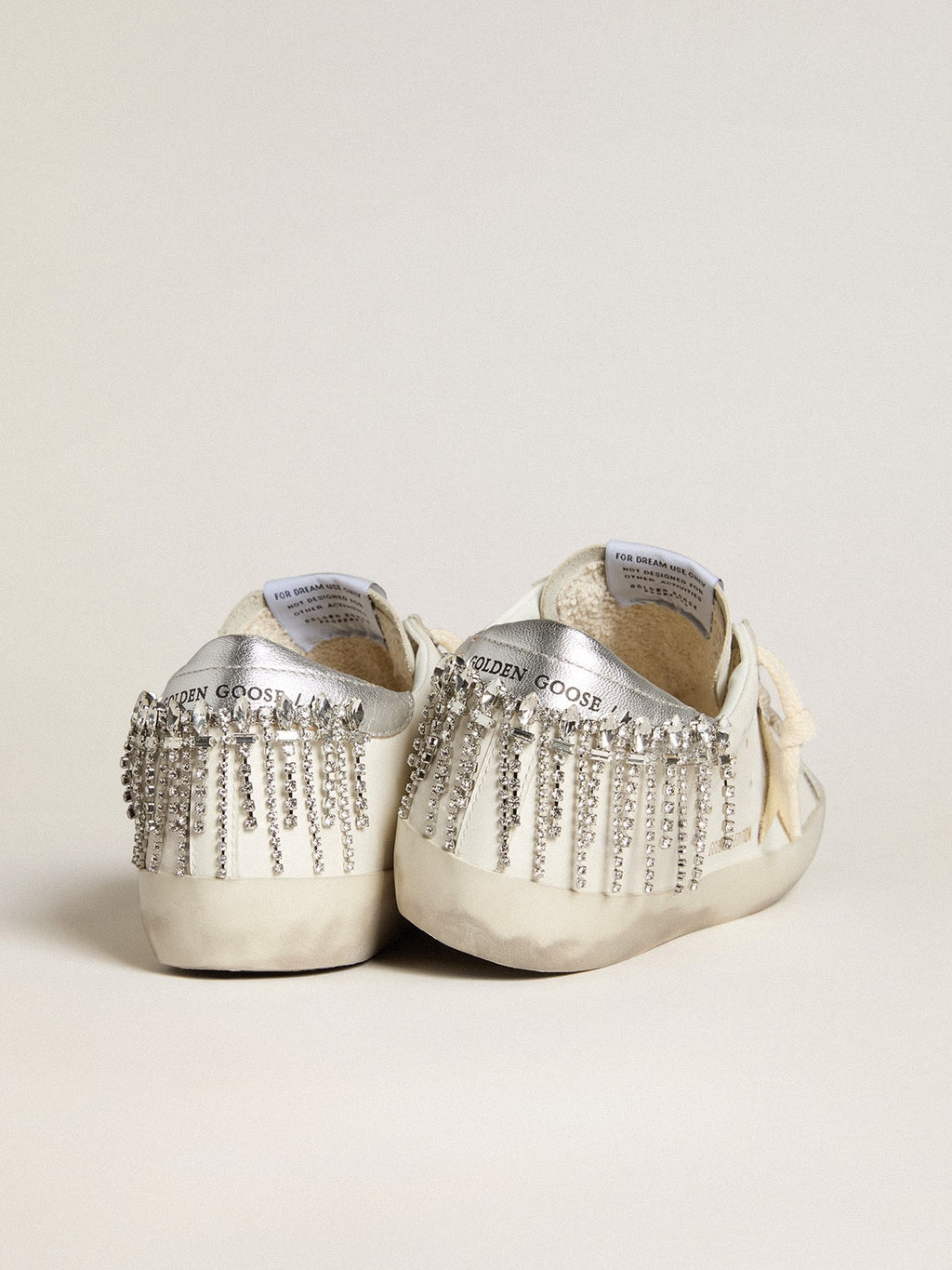 Super-Star LTD with suede star and leather heel tab with crystals