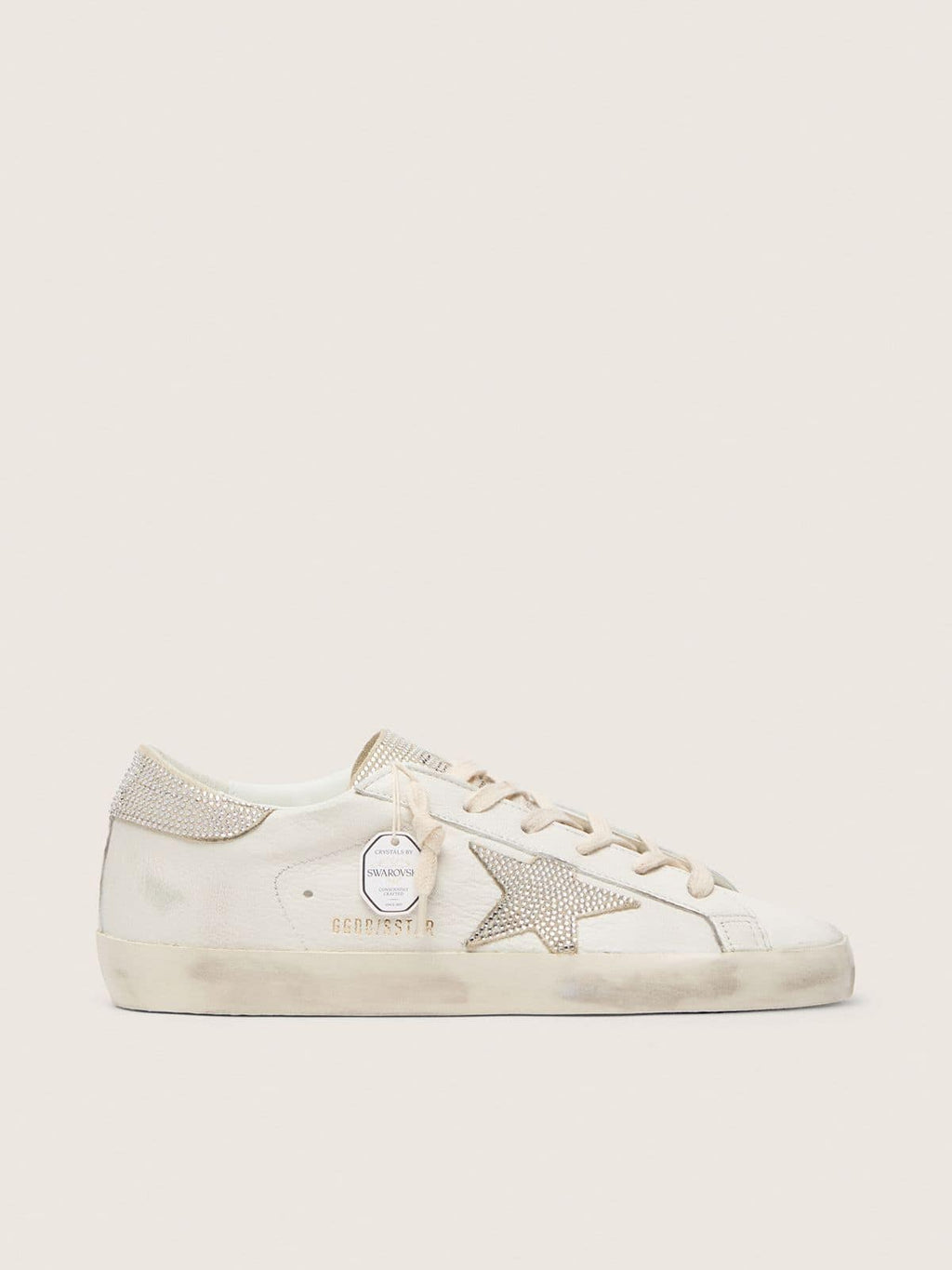 Women’s Super-Star in nappa leather with Swarovski crystal star and heel tab