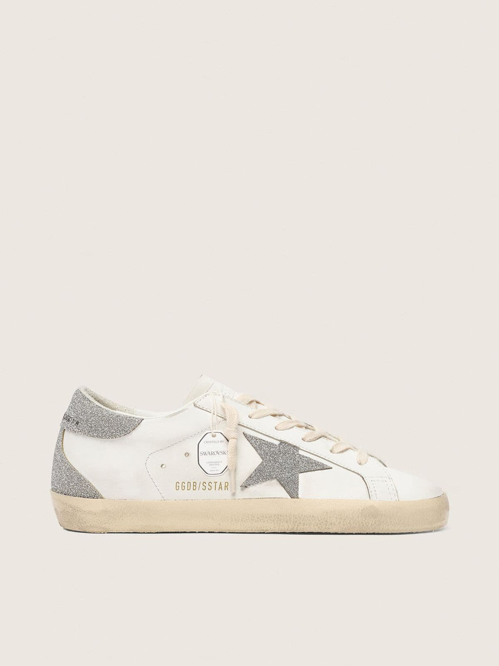 Women’s Super-Star with silver Swarovski crystal star and heel tab