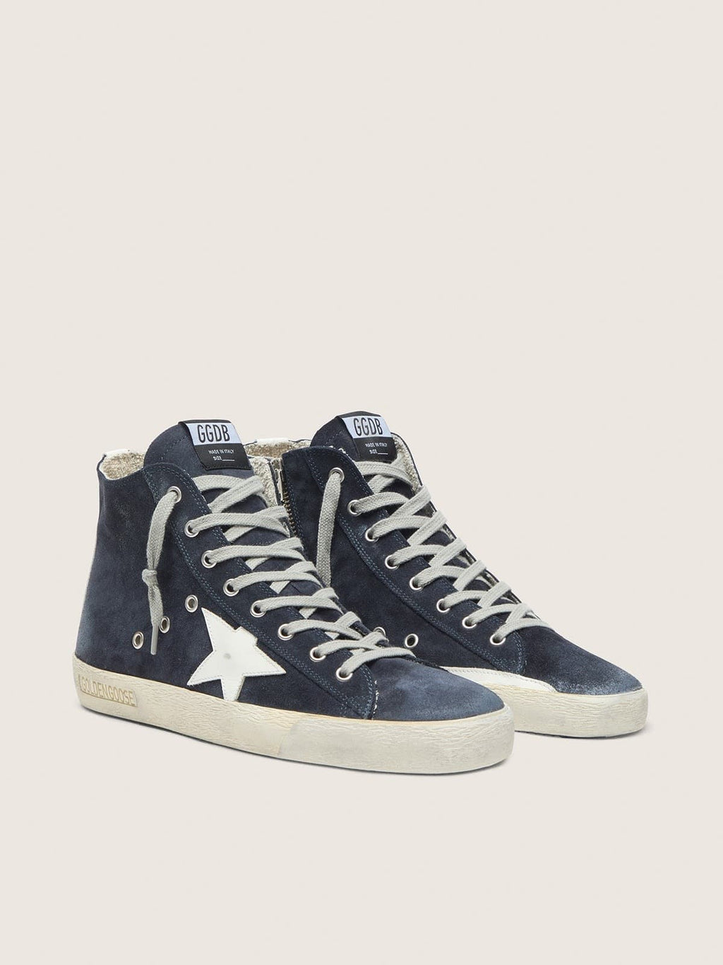 Francy sneakers in leather with leather star and heel tab