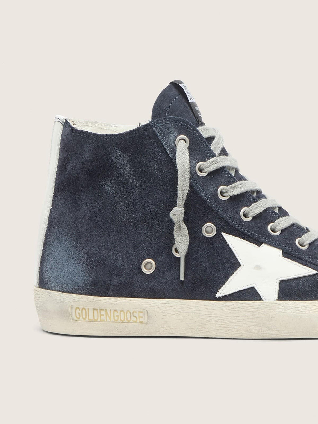 Francy sneakers in leather with leather star and heel tab