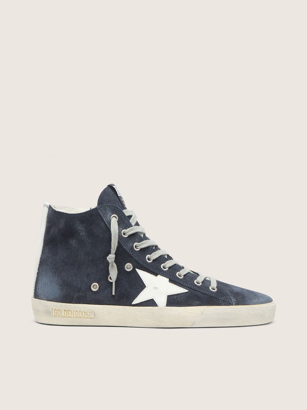 Francy sneakers in leather with leather star and heel tab