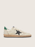 Women’s Ball Star with black leather star and green leather heel tab