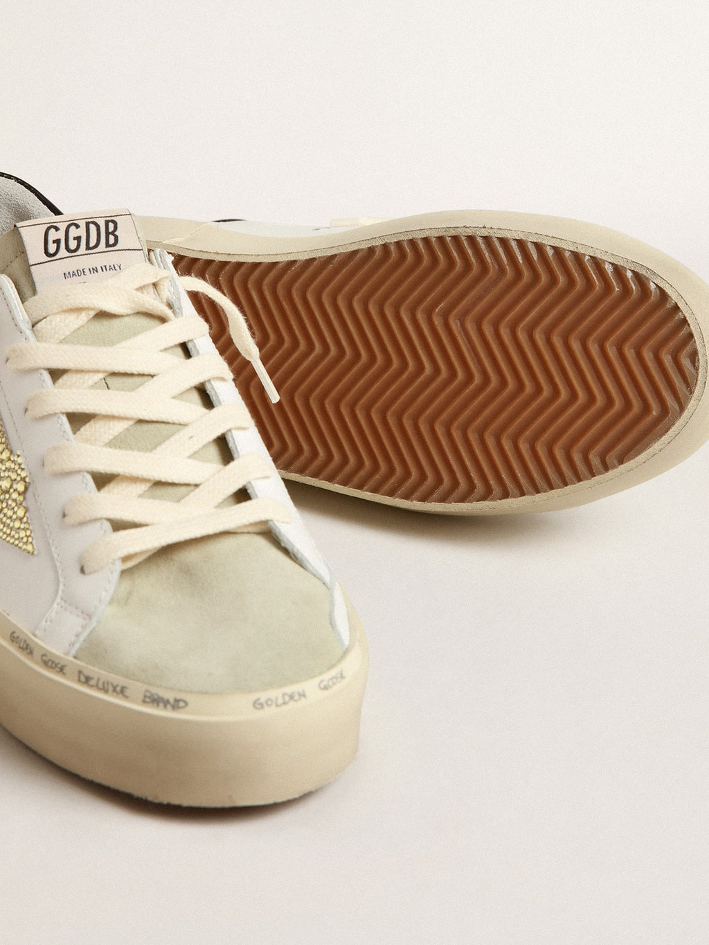 Hi Star with Swarovski crystal star and black heel tab