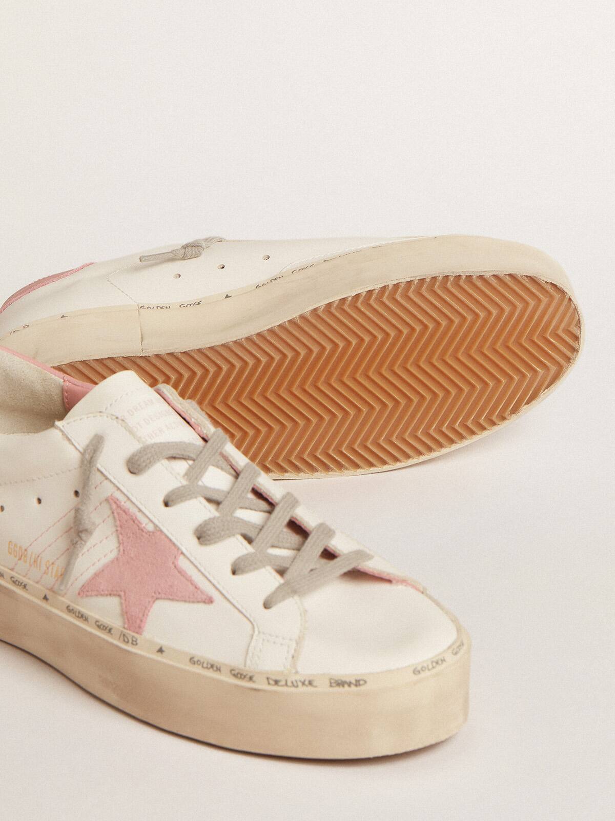 Hi Star with suede star and old rose leather heel tab