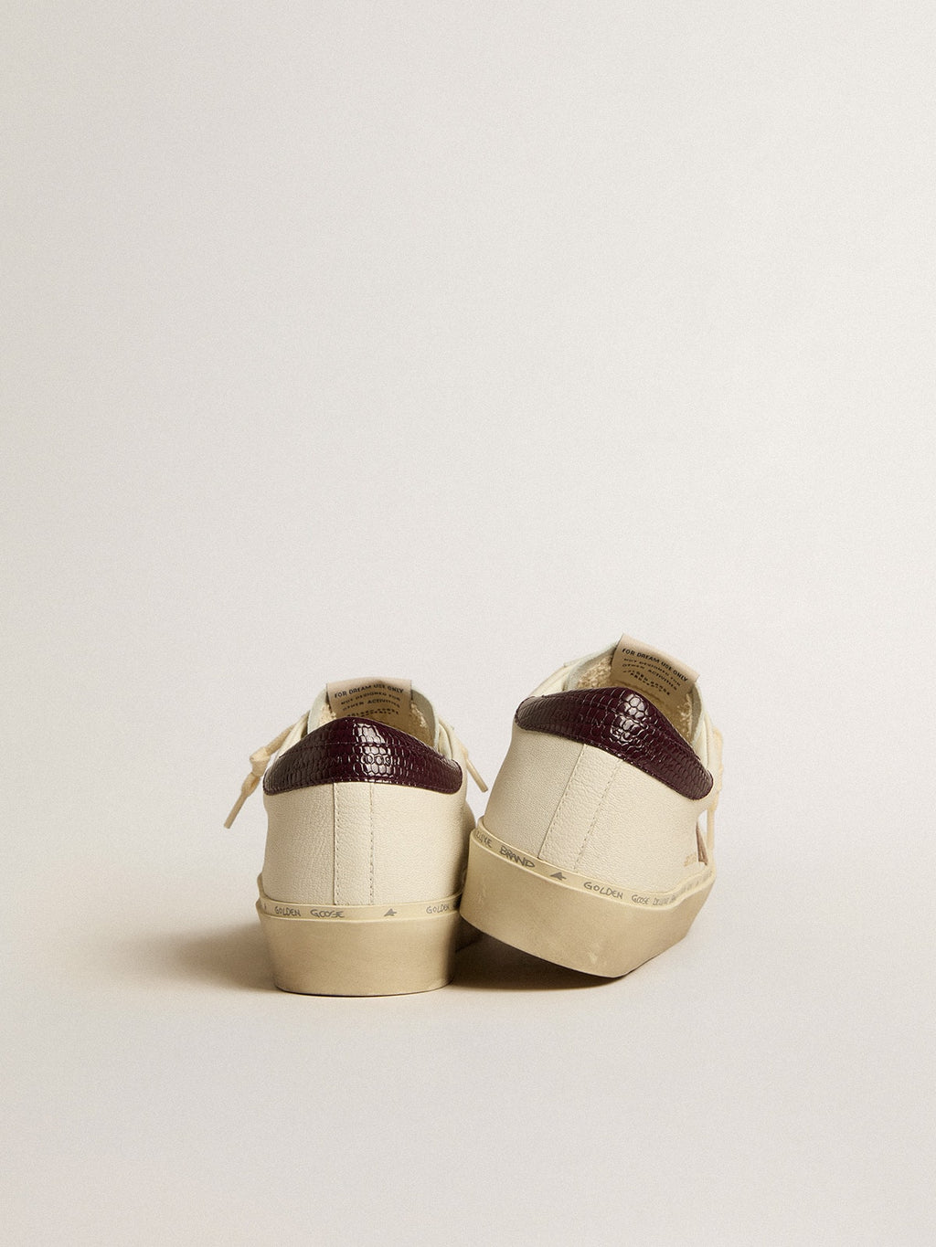 Women's Hi Star LTD in nappa with glitter star and lizard-print heel tab