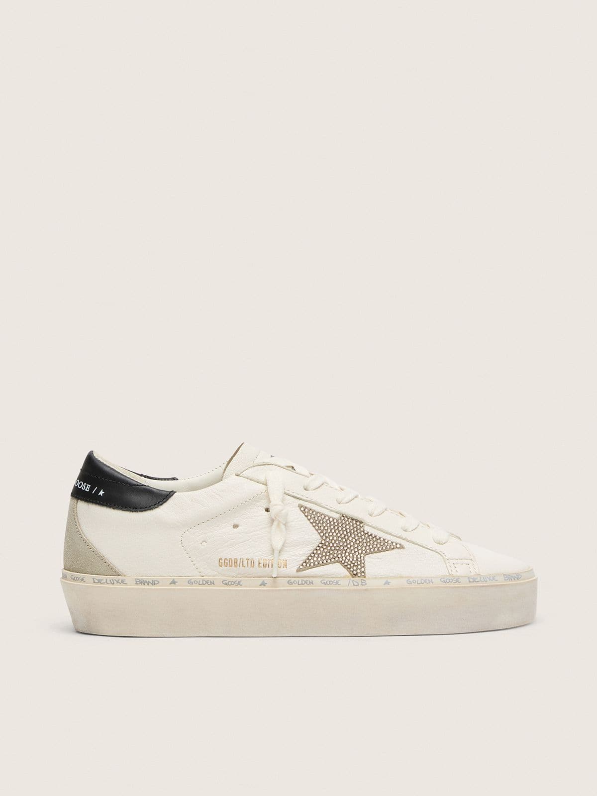 Hi Star LTD with Swarovski crystal star and black leather heel tab