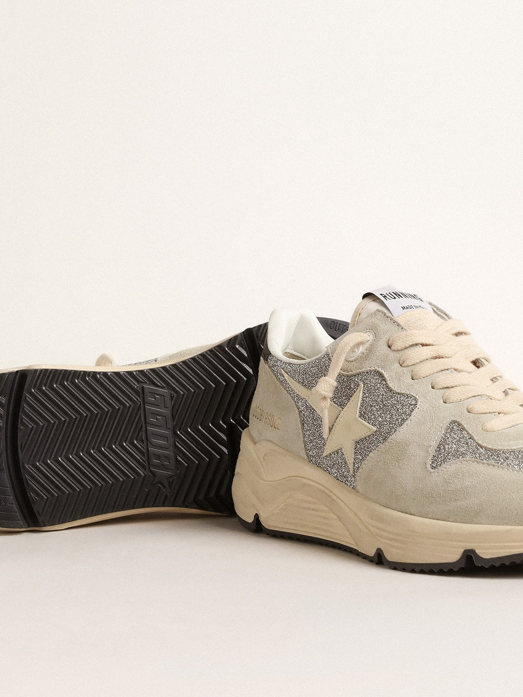Running Sole embellished with Swarovski crystals and ivory star