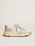 Running Sole LTD in mesh with leather star and glitter heel tab