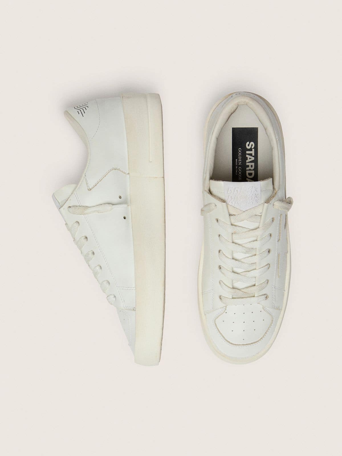 Women's Stardan in total white leather