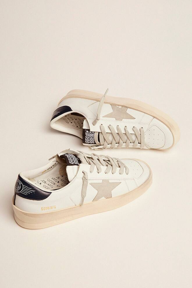 Women’s Stardan with ice-gray suede star and blue heel tab