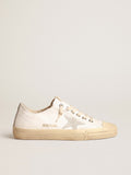 V-Star in nappa leather with ice-gray suede star and heel tab