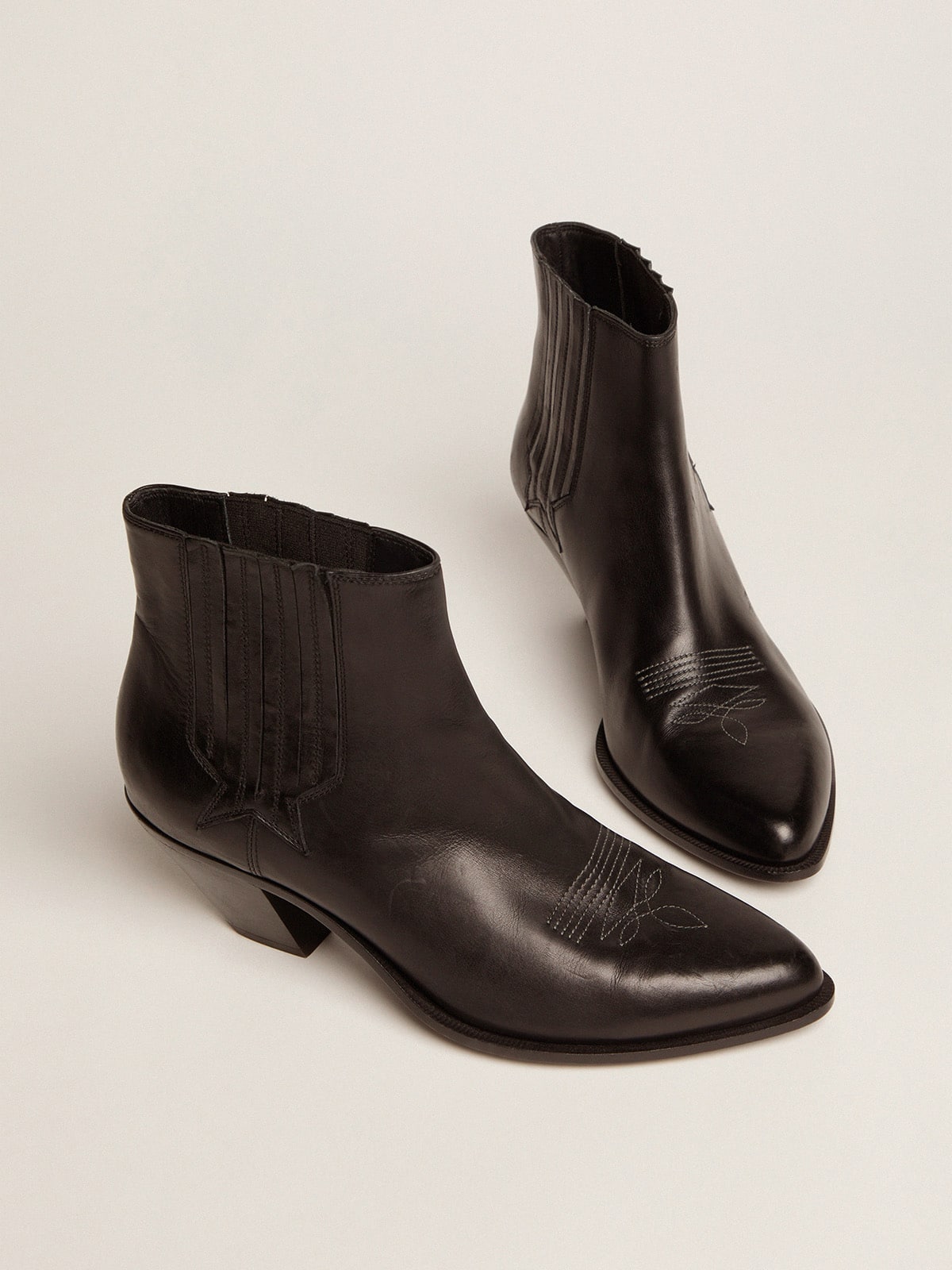 Women's Sunset boots in black leather