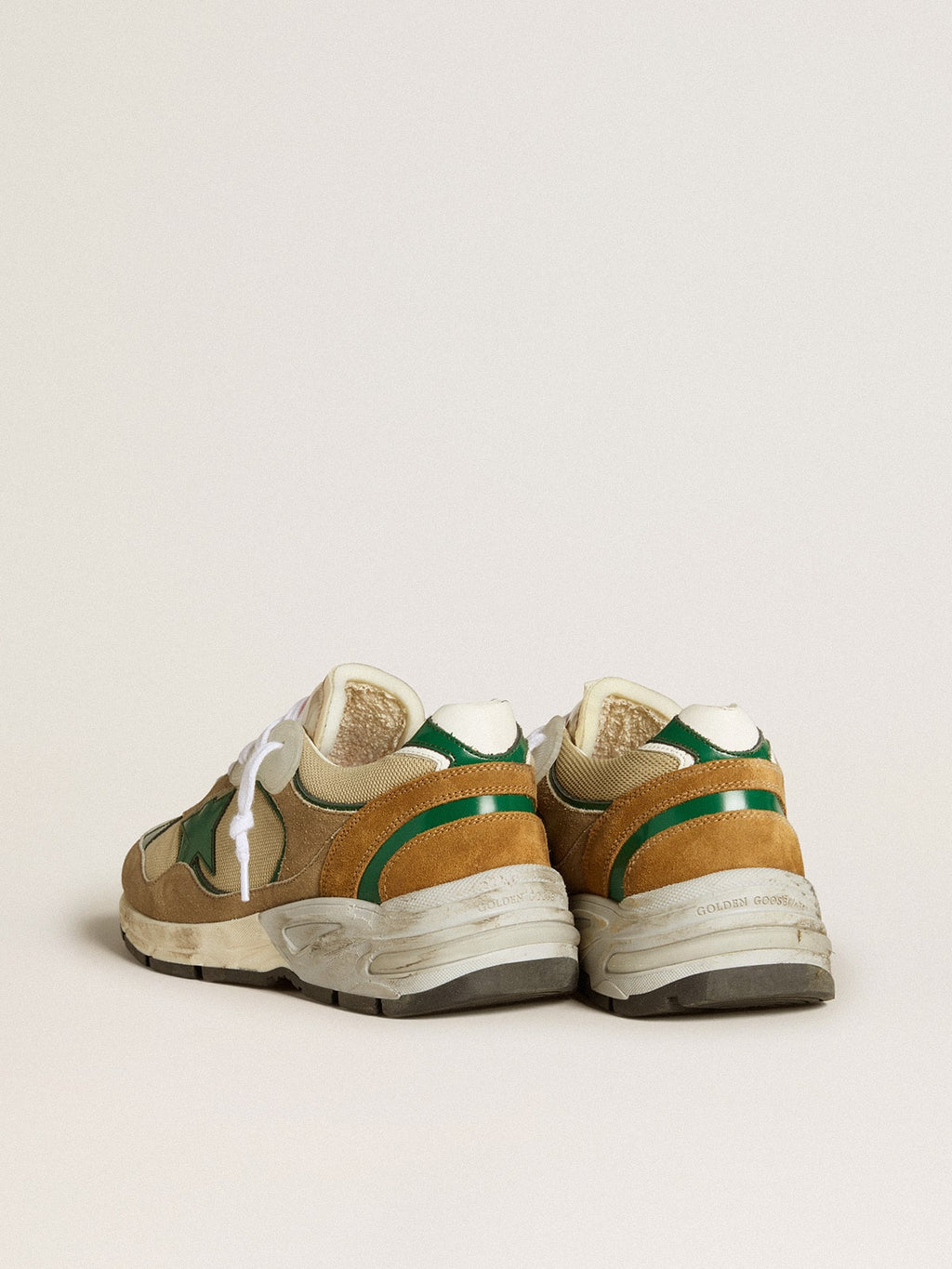 Women’s Dad-Star LAB in nylon with green leather star and suede inserts