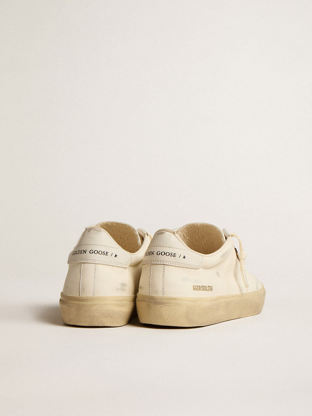 Women's Soul Star in white nappa with white leather heel tab