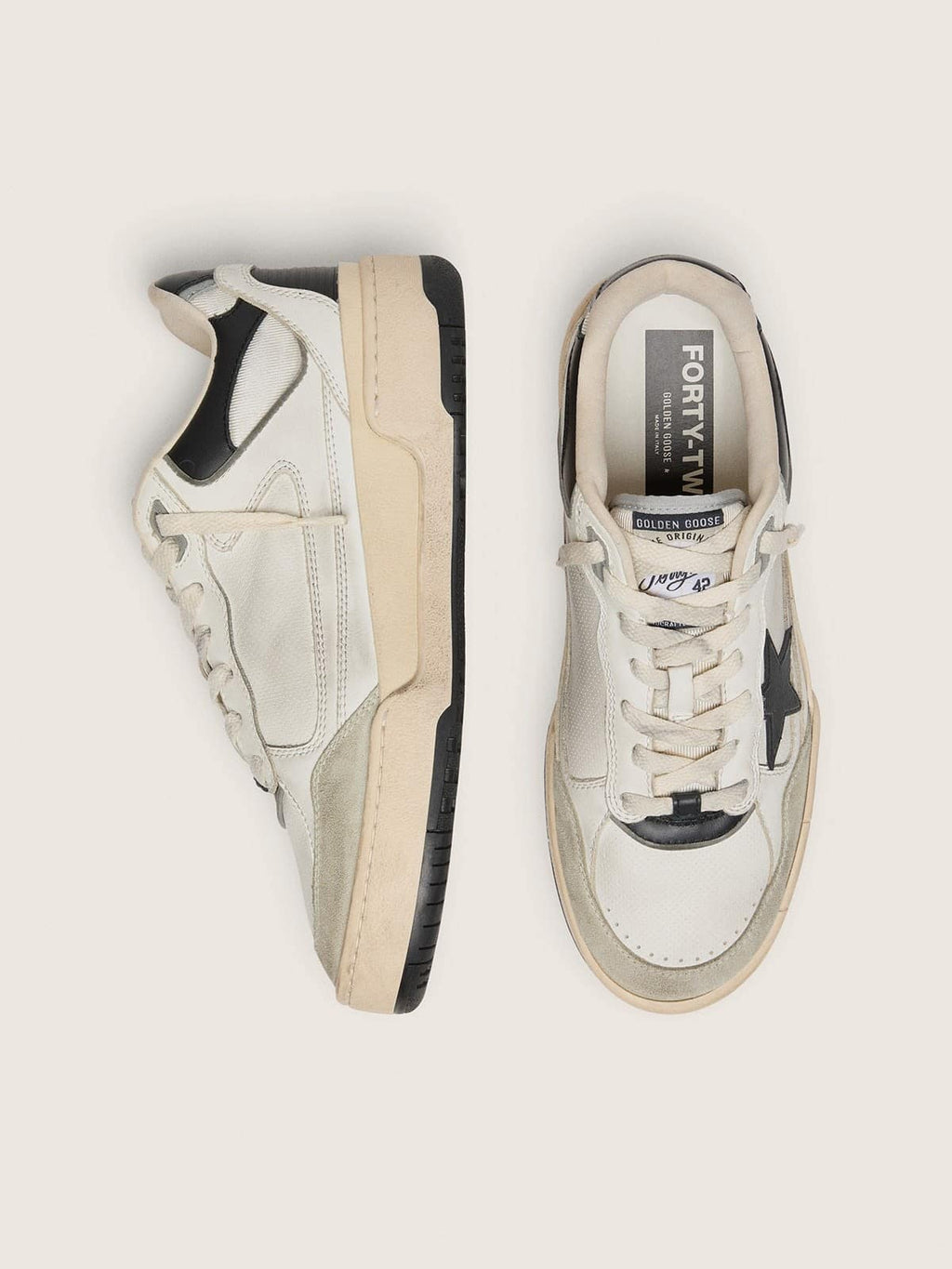 Women’s Forty2 with black star and black leather heel tab