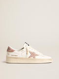 Stardan sneakers with pink textured leather star and heel tab