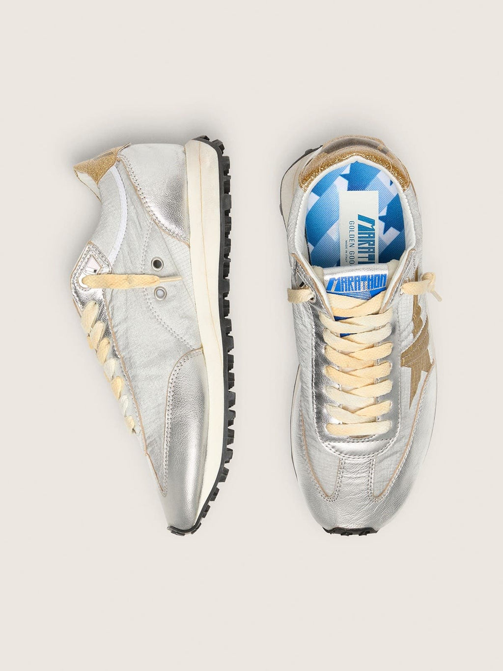 Women’s Marathon with silver ripstop nylon upper and gold star