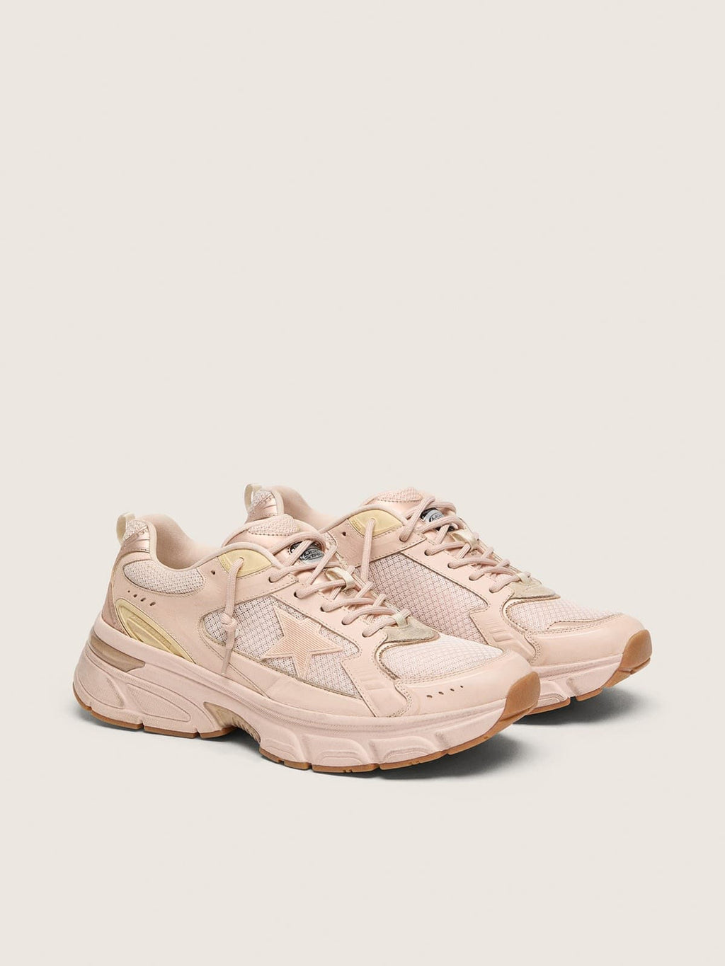 Women’s Lightstar with pink leather and mesh upper and pink star